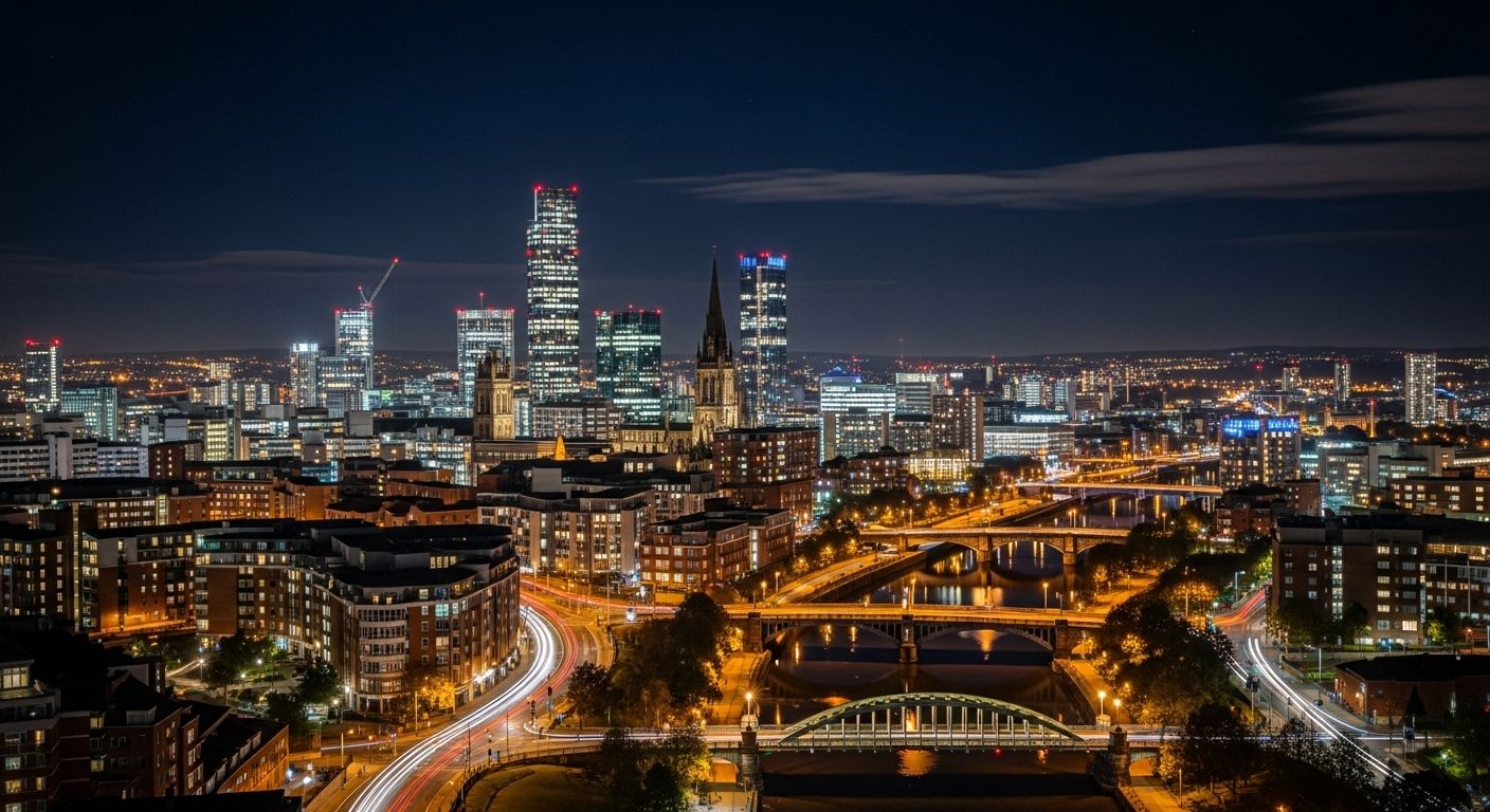 Manchester party bus hire - premium transport for Deansgate, Northern Quarter and city centre nightlife