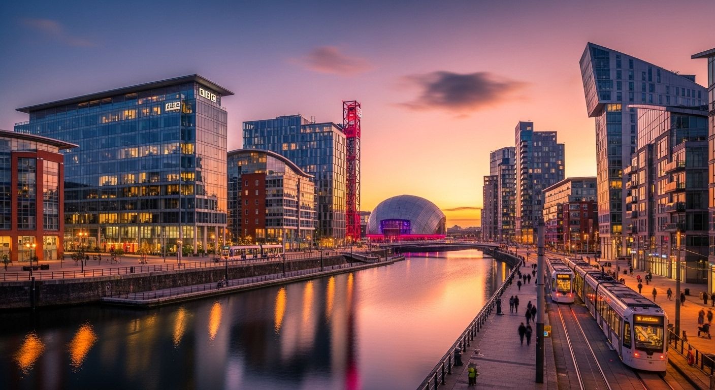 Salford party bus hire - luxury transport service for Salford Quays, MediaCity and local venues