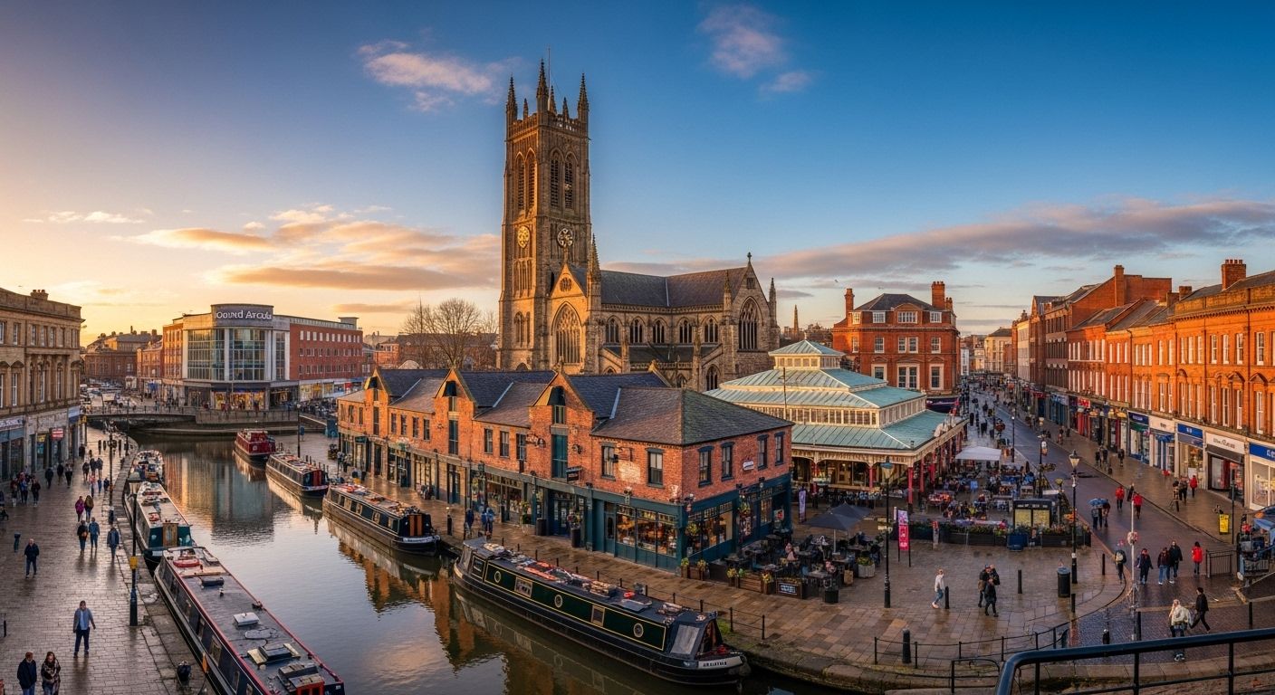 Wigan party bus hire - luxury transport service for Wigan town centre, landmarks and nightlife venues