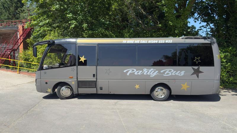 Ultimate party bus left side view - professional party hire
